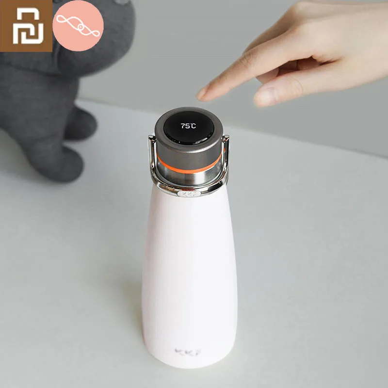 Youpin KKF 진공 병 24h 절연 보온병 스테인레스 스틸 보온병 플라스크 여행 스포츠 머그잔 475ML OLED 온도 컵