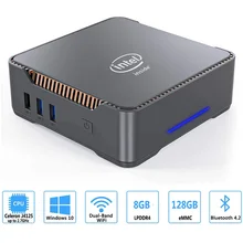 GK3V Intel J4125 Quad Core Mini PC DDR4 8GB 256GB SSD Windows 10 Dual WIFI 1000M LAN 4K WIN10 Gaming Mini Computer VS GK Mini