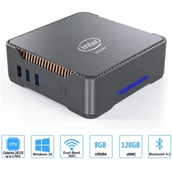 GK3V Intel J4125 Quad Core Mini PC DDR4 8GB 256GB SSD Windows 10 Dual WIFI 1000M LAN 4K WIN10 Gaming Mini Computer VS GK Mini