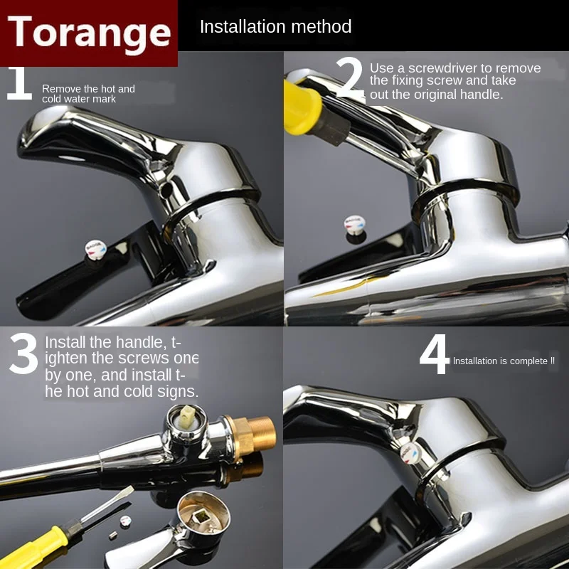 Faucet handle faucet handle dish basin shower switch dial hot and cold water 25 35 40 spool repair parts