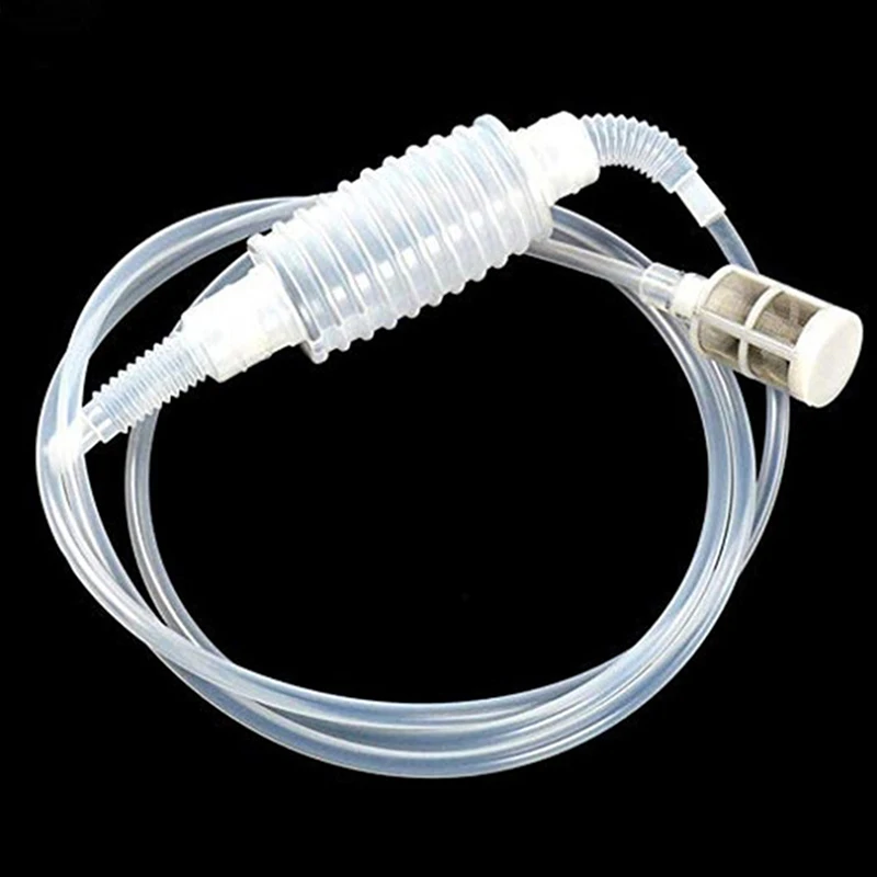 MANUAL PLASTIC HOME BREW SYPHON TUBE PIPE HOSE WATER WINE HAND TRANSFER PUMP