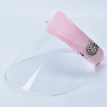 

Safety Cap Adjustable Face Cover Safe Sport Cap Transparent Mouth Eyes Shield Empty Top UV Anti-droplet Protective Caps