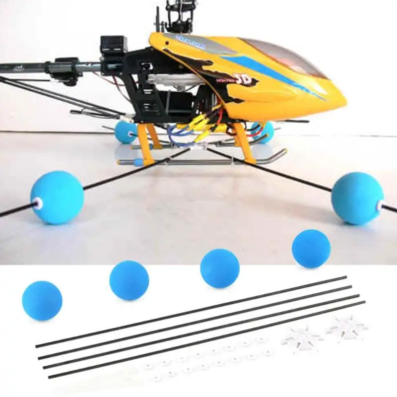 Universal Anti-crash Landing Training Gear Blue Balanced Helicopter Collision Avoidance for Align T-Rex 400 450 450SE | Игрушки и хобби
