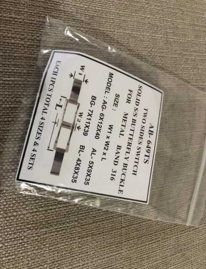 

2 Sides Switch Solid Butterfly Buckle for Metal Band 316L