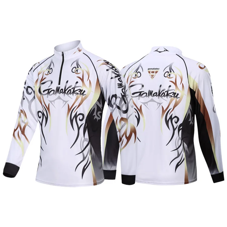 

Gamakatsu Male Outdoor Sports Fishing Shirts Clothing Long Sleeve M-5XL Anti UV Breathable Cycling Hunting Hiking Clothes Pesca
