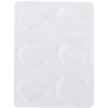 JHD-3 пара силиконовых прозрачных небольших наклеек