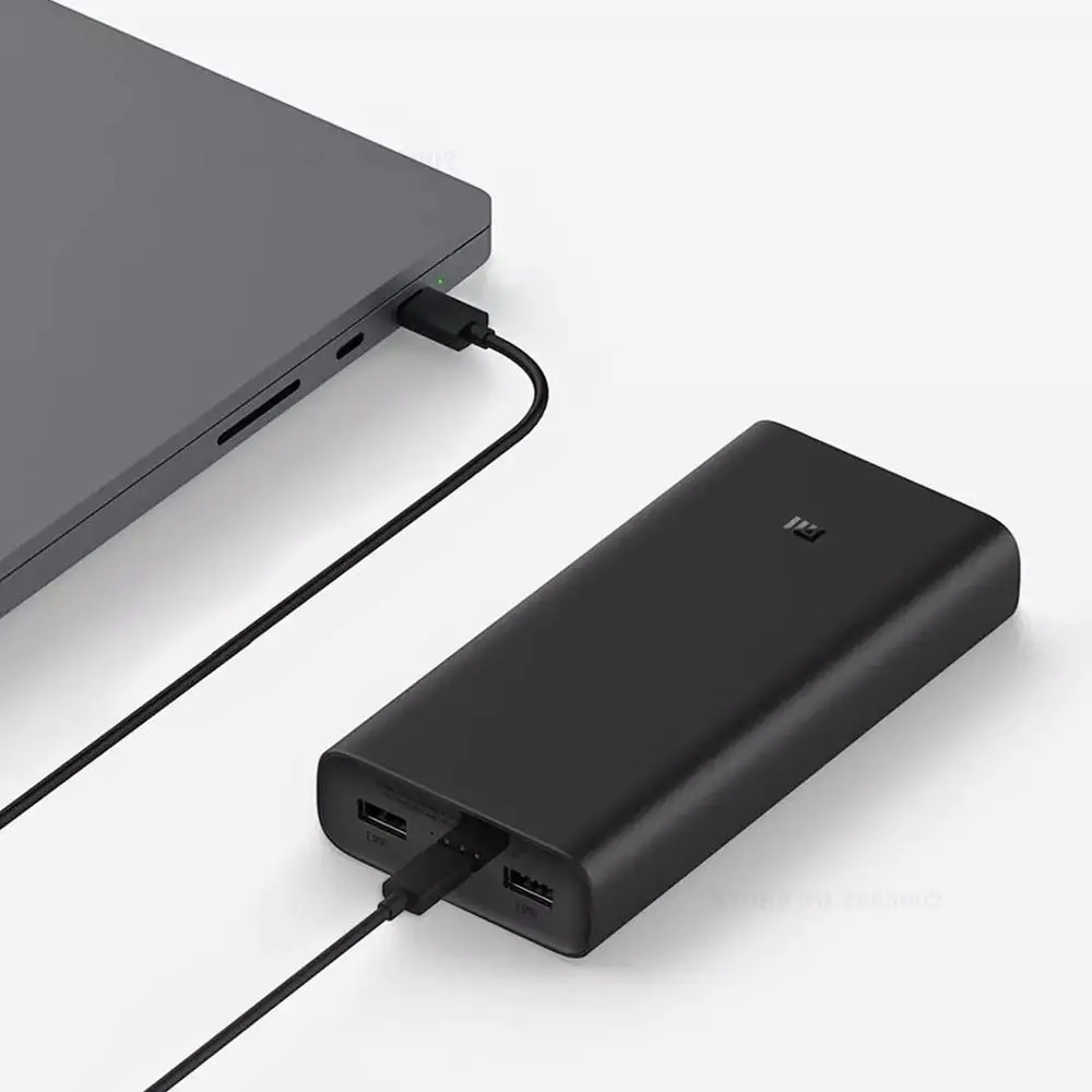 Xiaomi Youpin Xiaomi power Bank 3 Поддержка мобильного телефона Xiaomi супер вспышка зарядка Быстрая зарядка ноутбуки три порта 74wh Емкость