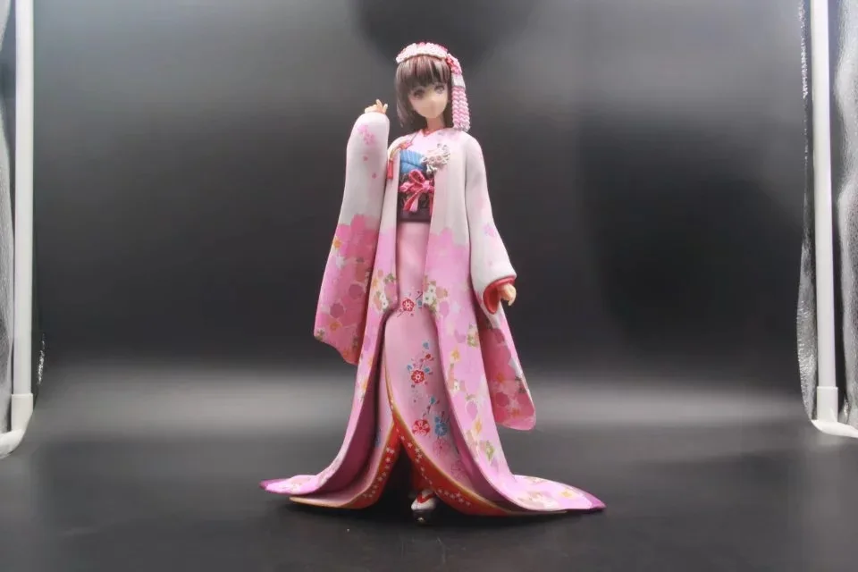 22 см Saenai Heroine No Sodate-kata Megumi Kato In Kimono Ver ПВХ Аниме фигурки Модель сексуальной Девушки Коллекция Рождественский подарок игрушки