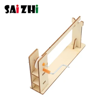 

Saizhi DIY Hand Parking Barrier Gate Kids Physical Science Experiments Toy Set Assembled Educational Toy
