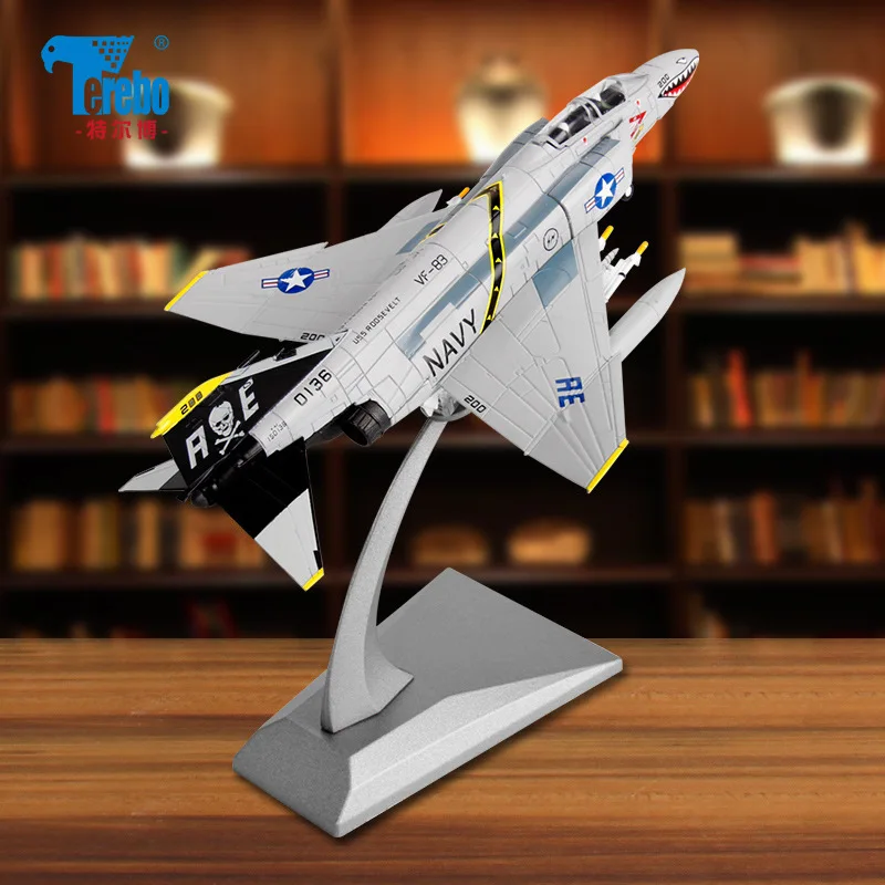 Terebo 1:100 Американский F-4C призрак F4 сплав Истребитель модель авиасимулятор украшения Игрушка коллекция подарок