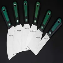 Шпатель строительный 1 дюйм 2 дюйма 2,5 дюйма 3 дюйма 4 дюйма, 5 дюймов гипсокартон скребок для инструментов штукатурные инструменты художник инструменты шпателей 6 шт./компл