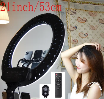 

16cm26cm 30cm 45cm 53cm Selfie Ring Light with Phone holder EU plug 1pc remote Control for Photo Studio Live broadcast Make up