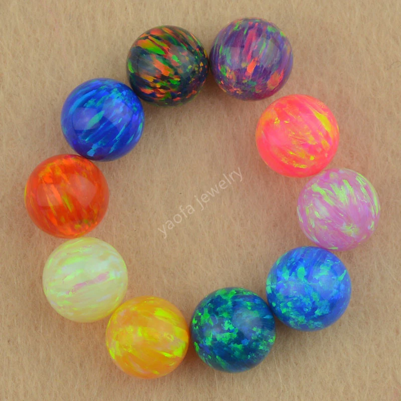 Synthetic Opal Beads Opal Round Bead Fire Opal Beads Jewelry