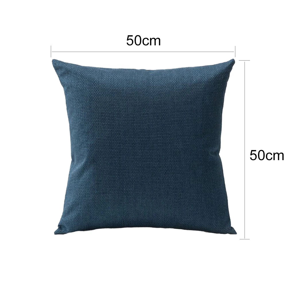 Modern Light Luxury Cushion Cover 50x50cm Solid Color Linen Throw Pillow Car Home Sofa Decoration Cushions Decorative Pillows
