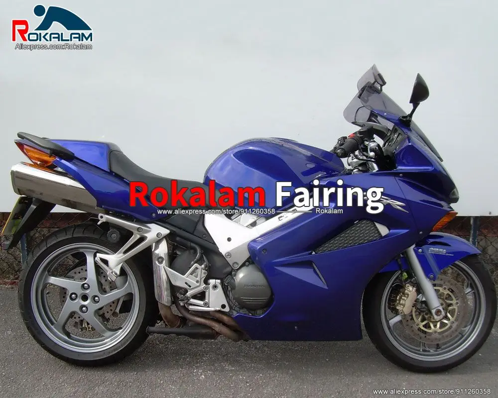 

Комплект кузова для Honda VFR800 2002 2003 2004 VFR-800 2005 2006 VFR 2008 800 2012 мотоциклетный синий обтекатель (литьевое формование)