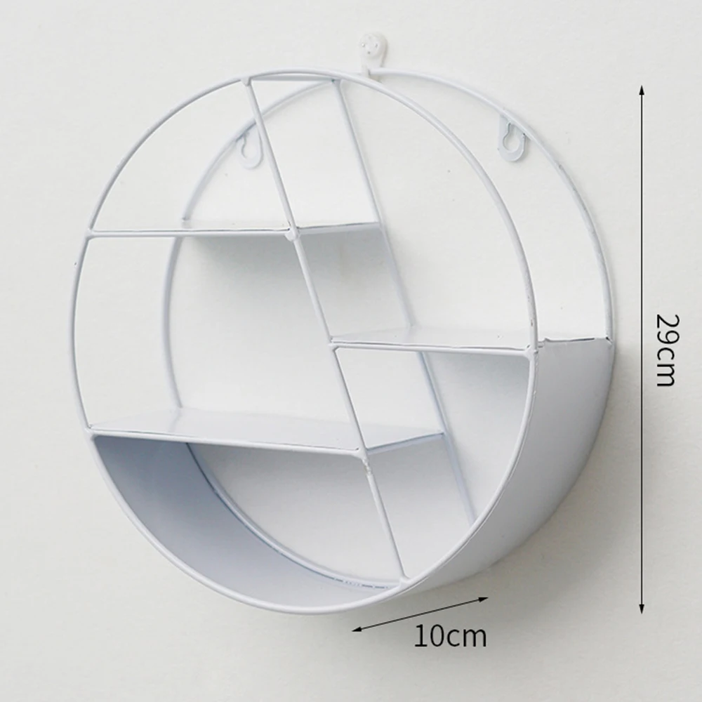 Металлическая настенная полка, круглая полка для хранения на стене, железная стойка для хранения, домашний декор, подвесной держатель, декоративные настенные полки