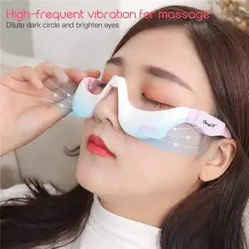 

Smart USB Rechargeable Eye Electric Massager 3 Gears Heating Hot Compress Vibrating Massage Device Fatigue Relief Relaxation