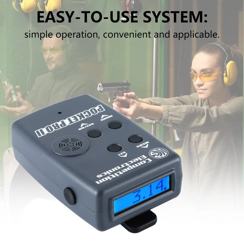 US $119.24 Shooting Voice Control Timer Game Voice Control Stopwatch Shooting Timer