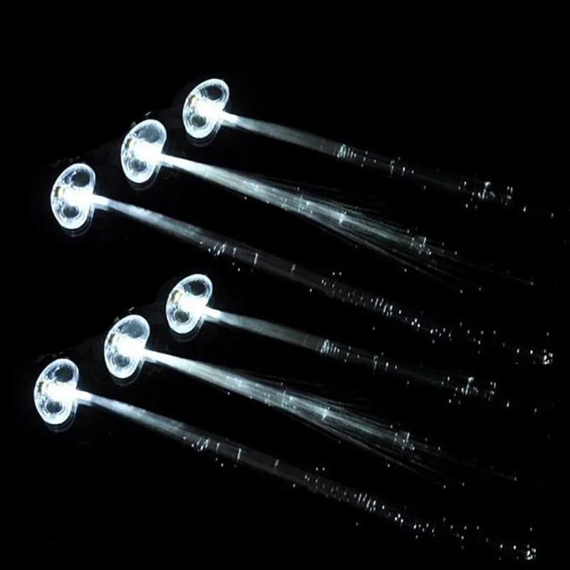 200 шт красочные бабочки Светящиеся Кости Хэллоуин вечерние реквизит светодиодная вспышка волоконно-оптические поддельные светящиеся пинцеты для волос