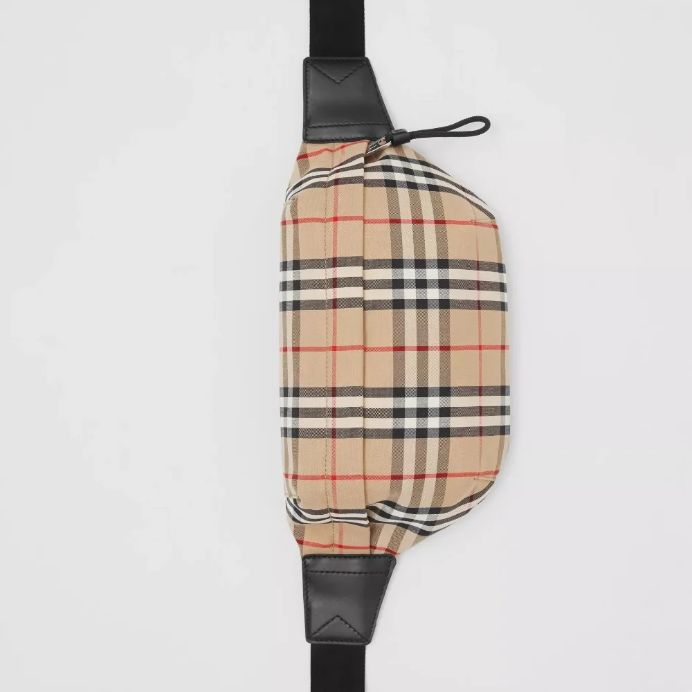 Мужская сумка Burberry, средняя, винтажная, в клетку, из хлопка, на талию, нагрудная, для улицы, Спортивная, через плечо, повседневная, на талию, унисекс, 80104301