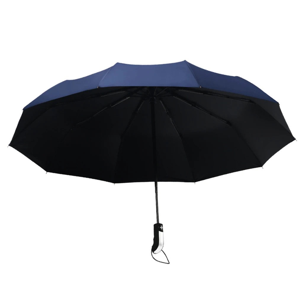 Windproof Travel Sunshade Umbrella Automatic Open Close Sun Protective Folding 10 Ribs Umbrella