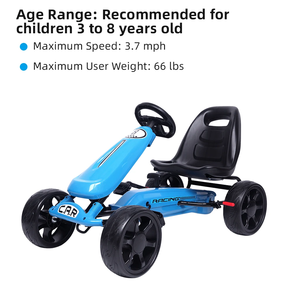 

LEADZM LZ-03 Kart EVA Wheel Toy Car Mini Alloy Engineering Ca Size 103*59*58 Blue