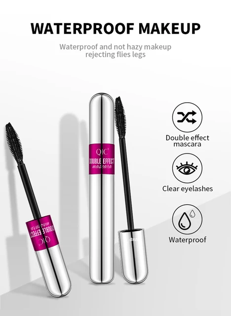 QIC Double-ended Mascara Thick Curling Eyelashes Waterproof Sweat-proof Not Easy to Smudge Quick Dry Eye Lashes Eye Makeup TSLM2 2