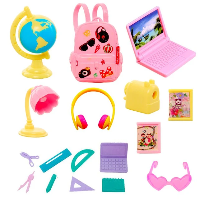 Kawaii Itens Moda Saias De Bonecas Sapatos Bolsas De Mão Brinquedos  Infantis Coisas De Embarque Grátis Mini Acessórios Para Barbie DIY Presente  De