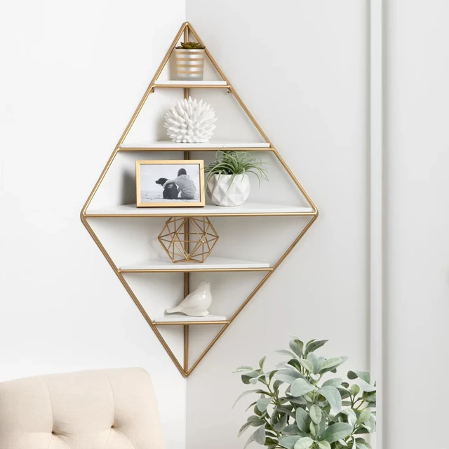 Armoire d'angle de salon, coin étagère, coin de chambre à coucher, coin  coin coin T1, meuble de rangement triangulaire - AliExpress