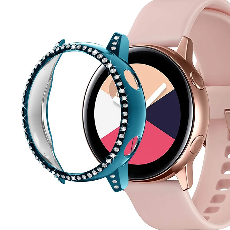 12 видов цветов Чехол для samsung Galaxy Watch Активный Чехол запасная Защитная крышка ТПУ чехол для часов розовое золото умный протектор для часов - Цвет ремешка: D
