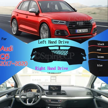 

instrument Platform Cover Mat Carpet Dashmat Protective Pad Dashboard Cover Pad for Audi Q5 II 2017 2018 2019 2020 FY S-line