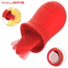 Xvleps Sucking Tongue Vibrator Clit Nipple Sucker for Women Dildo Clitoris Stimulator Oral Pussy Licking Sex Toys for Women 2021 1