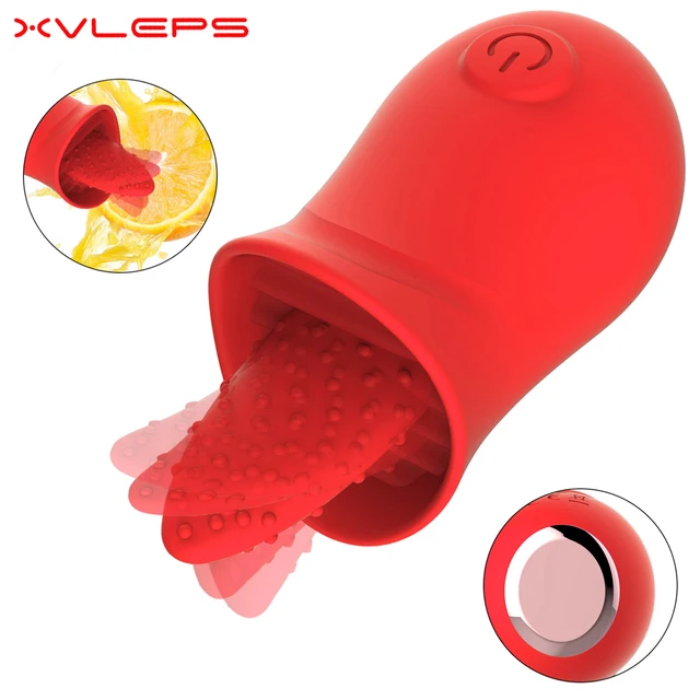 Xvleps-vibrador para clítoris y lengua para mujer, succionador de pezones, consolador de mujer, estimulador de clítoris, Juguetes sexuales para lamer, 2021 1