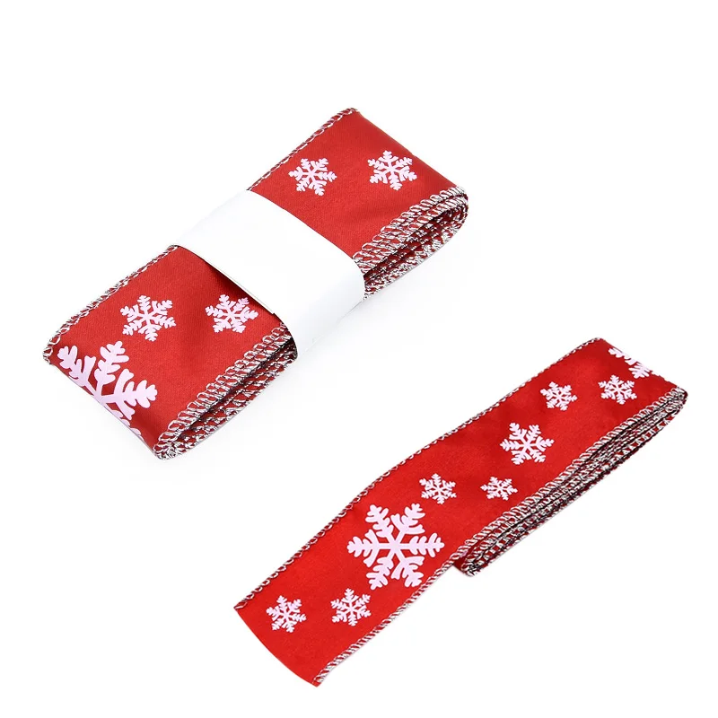 2yards* 4 см Рождественская лента DIY Упаковочная лента для подарков для украшения для рождественской вечеринки фестиваль ручной работы ремесло Bownet поставки 75