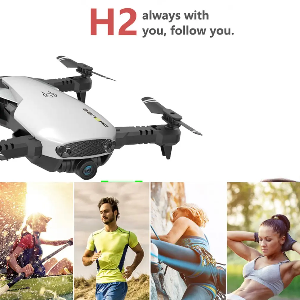 Популярный H2 RC складной Дрон беспилотный четырехосевой мини-Дрон с камерой 30 Вт управление с помощью приложения жесты фото Дрон