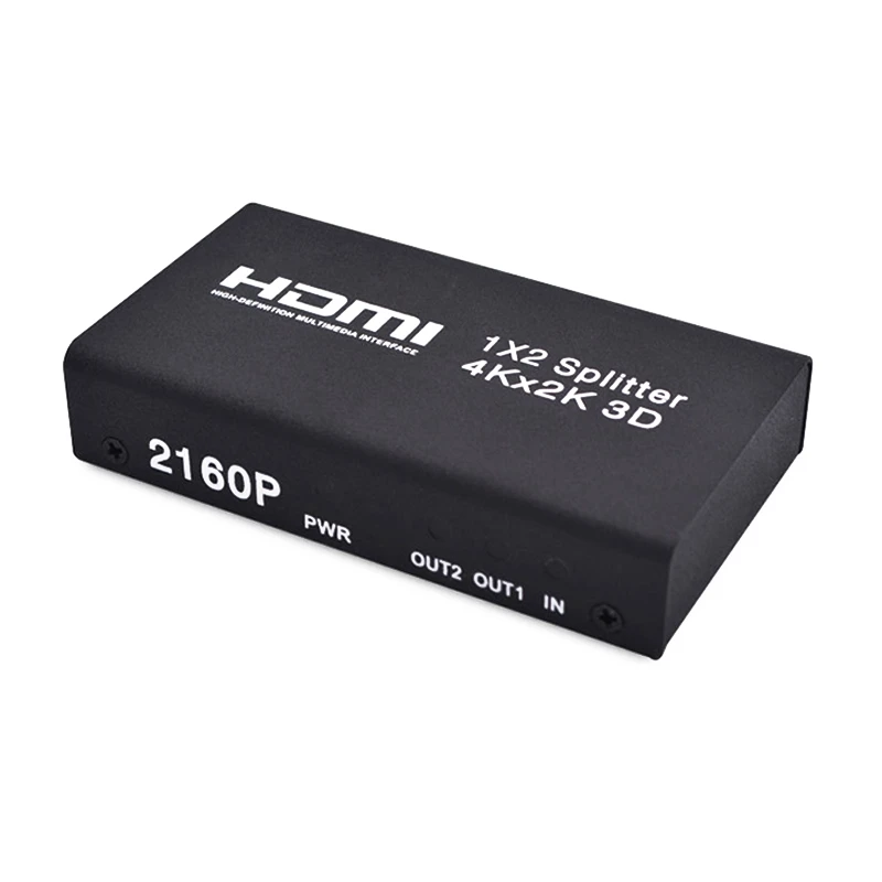 FFYY- HDMI 1x2 сплиттер поддержка 4K x 2 K, 3D HDMI один-в и два-выход сплиттер EU plug