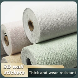New Design Wallpaper Moisture-Proof Self-Adhesive Wallpaper 3D Wall Stickers Fireproof Bedroom Living Room Home Decoration
