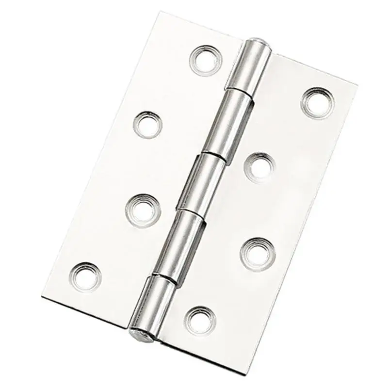 

10pcs/set 8 Holes Hinges Connectors Stainless Steel Interior Door Hinges Furniture Hardware for Window Cabinet Cupboard