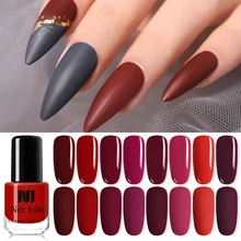 Одноцветный матовый лак для ногтей NEE JOLIE 3,5 мл, черный, белый, красный, Стойкий матовый лак для ногтей DIY, 82 цвета