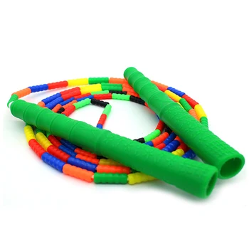 

Jump Ropes + Green Bamboo Shaped Handles with TPU Segmentation Kids Adults for Protection Working-out Accessories