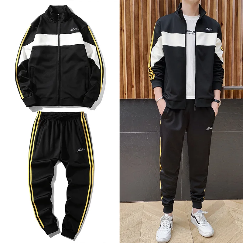 

Spring And Autumn Japanese-style Mixed Colors Hoodie Suit Men Popular Brand Loose-Fit Shaking Voice Network Red Korean-style Tre
