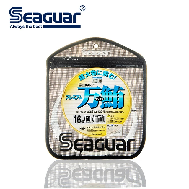 Seaguar Premium Manyu Fluorocarbon 30m/25m Big Game Fishing Line 60-255 LB  Fluorocarbon Carbon Fiber Monofilament Leader Line - AliExpress