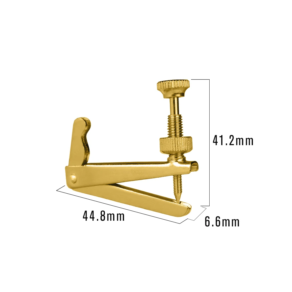 Mxfans 4/4 String Adjuster Anti-rust Cello String Fine Tuner with Golden Screw 