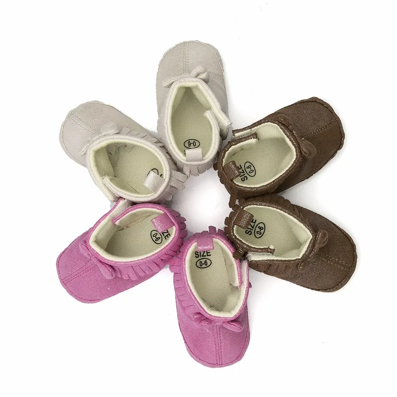 

Infant Baby Boys Girls Boots Soft Sole Anti-Slip Winter Warm Snow Boot Newborn Crib Shoes