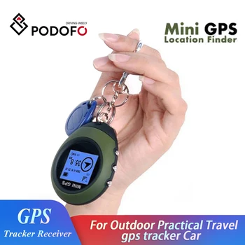 ミニpodofo gpsトラッカーレシーバーusb充電式ハンドヘルドコンパス屋外実用旅行ためrastreador gpsトラッカー車