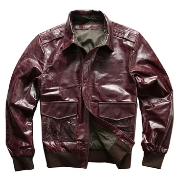 

Vintage Mens Genuine Leather Jackets and Coat Motorcycle Real Cow Cowhide Winter Outerwear jaqueta masculino couro Plus Size 4XL
