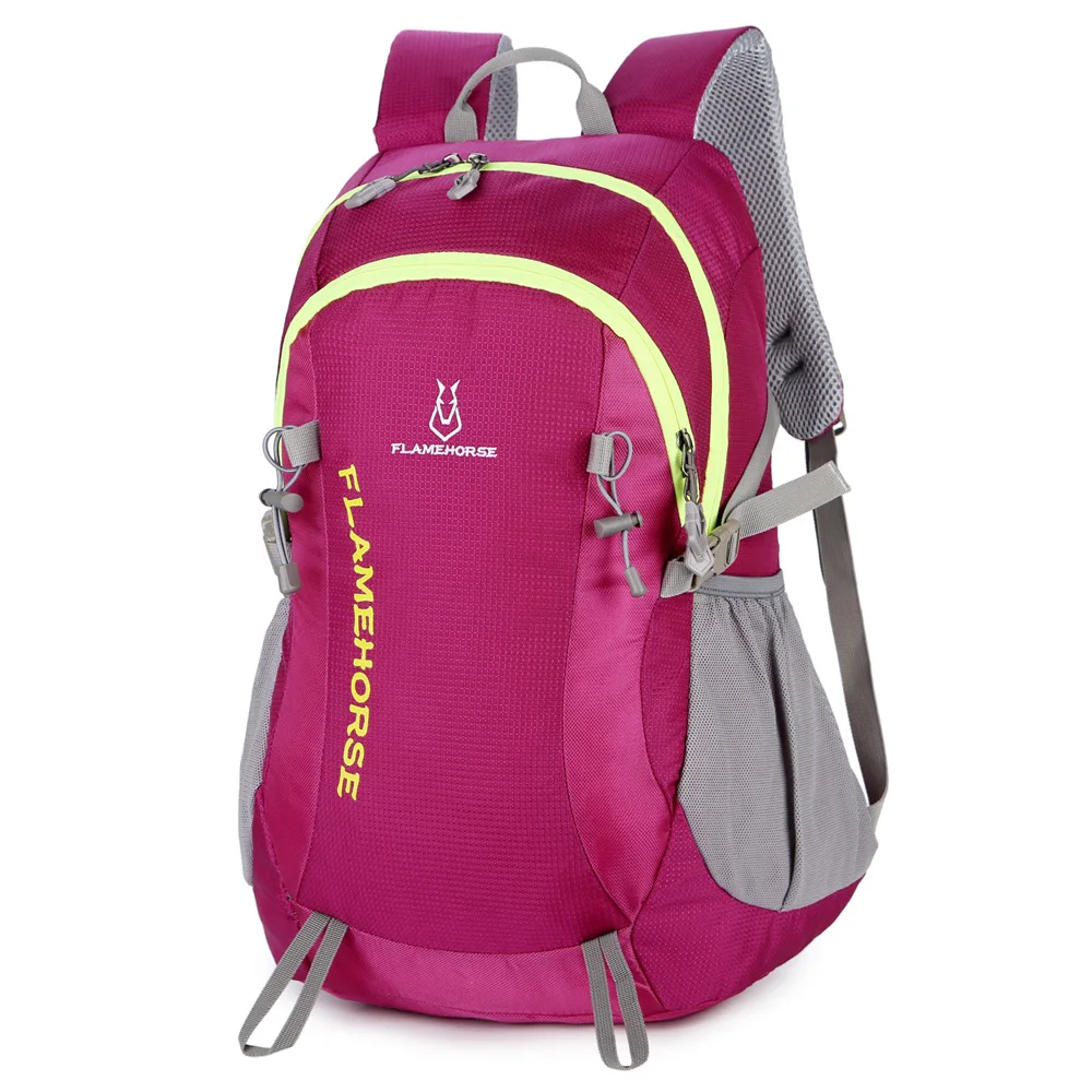 Rose red 30L водонепроницаемый легкий Поход Рюкзак для уличного спорта Кемпинг Альпинизм Велоспорт Путешествия Рюкзак Сумка для мужчин и женщин - Цвет: Rose red