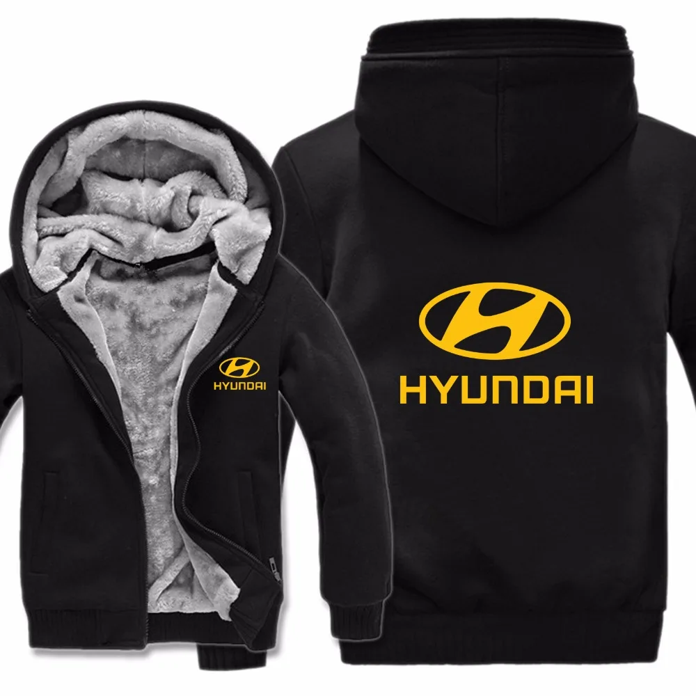 Hyundai толстовки Мужская куртка зимняя высококачественная мужская повседневная шерстяная флисовая Мужская толстовка hyundai