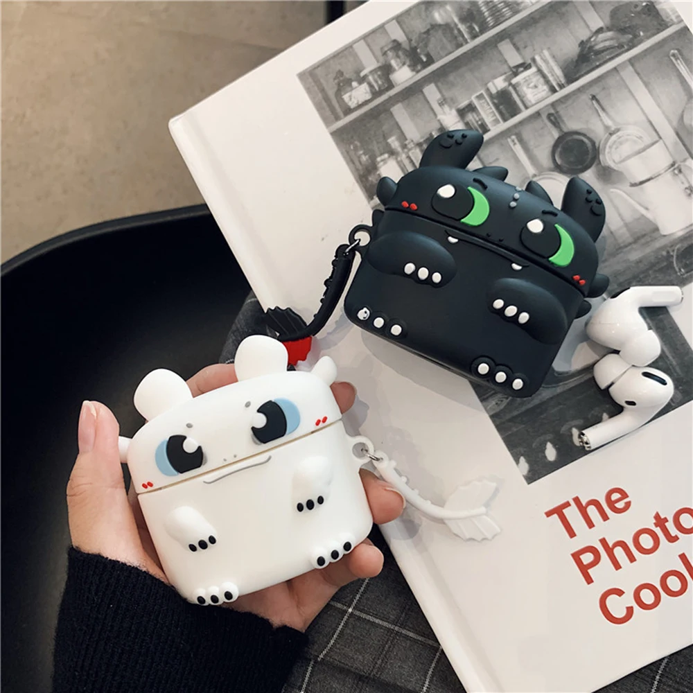 

For Apple Airpods Pro Case Bluetooth Earphone Box For Airpods 3 Fashion Cute Night Fury Protecte Cover Case Headset Cover