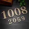 1 PC 10CM * 6CM Metal Bronze House Number Door Plate Custom Sign Door Number Sticker For Hotel Apartment Villa Home Door Plate ► Photo 1/3